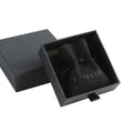 Custom Logo 7*8cm Black Drawstring Jewelry Pouch Small Gift Watch Necklace Container with Luxury Touch