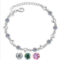 Wholesale S925 Silver Green Moissanite Bracelet D Color Vvs 3.5Carat Moissanite Adjustable Bracelets for Women