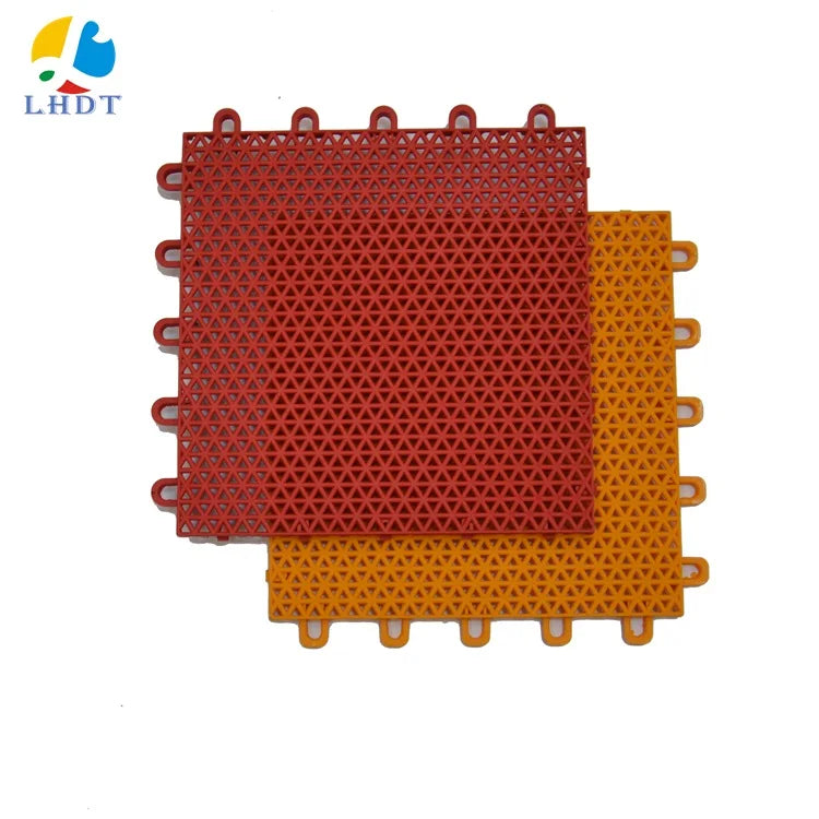 Plastic Modular Interlocking Sports Flooring for Badminton Court Mat