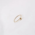 Fenny 18K Gold Plated Wholesale No Fade Mini Shiny Smooth Little Ball Fine Stainless Steel Finger Ring Trend for Women