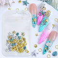 Summer 3D Resin Alloy Shell Starfish Nail Charms Decorations for Manicure DIY Ocean Series Accessory & Art