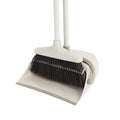 PP PET Head Aluminum Broom and Plastic Dust Pan Set Icy White 87cm 4-Piece for Home Cleaning