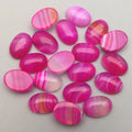 Hongzhuo Hot Sale Stone 10*14mm Oval Rose Red Agate Cabochons Top Quality Loose Stone Crafts