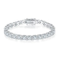 Wholesale Rhodium Plated 925 Sterling Silver D VVS Moissanite Tennis Bracelet for Women