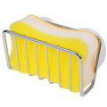 Metal Kitchen Sink Organizer Hook Type Storage Holder Suction Cups Sponges Dish Brushes Soap for Food Bathroom Sink Accessory