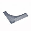 2-Sided Stainless Steel Right Angle Shaping Laser & Lice Comb for Home Use Beard Care Shaper Black