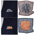 Large Stock New Men Multicoloured Floral Pocket Square Handkerchief Soft Colored Polyester Hankies for Party Wedding