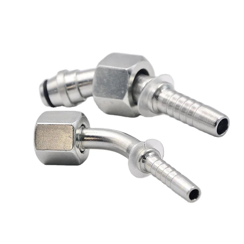 High Pressure Smooth Carbon Steel Forged Zinc Plated Hydraulic Hose Metric Female Reusable Fitting 20511