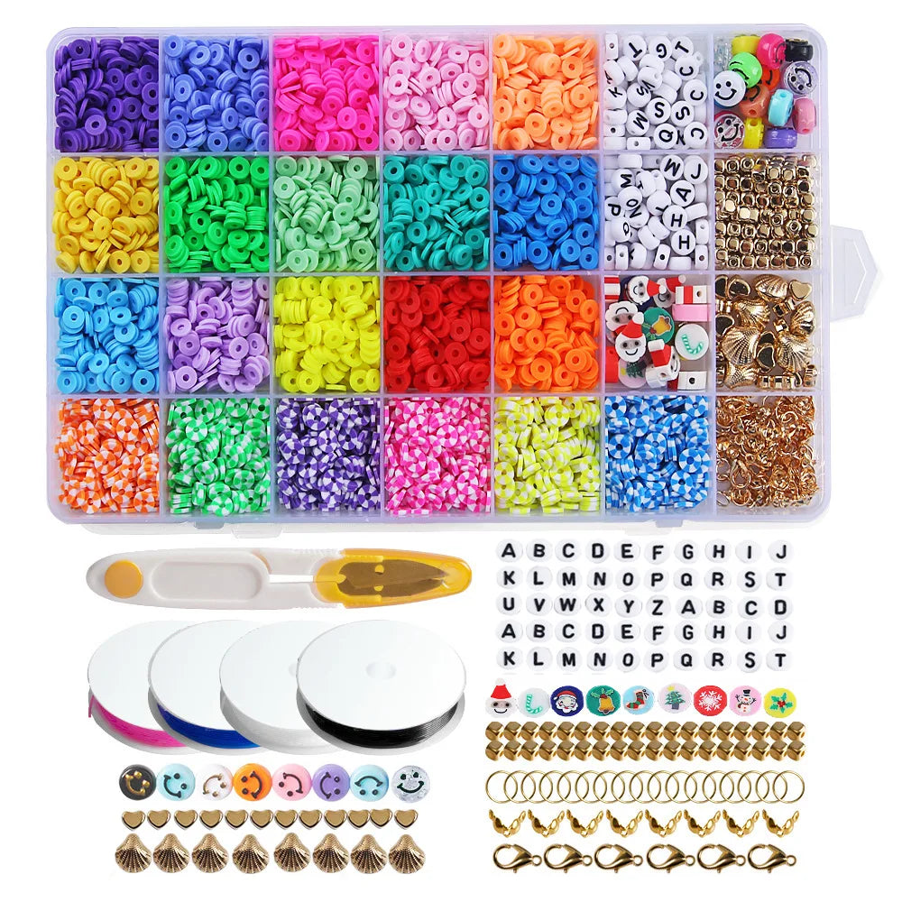 Bohemian DIY Handmade 6mm Polymer Soft Clay Slice Set Box Jewelry Accessories