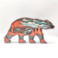 Wholesale Wood Ornament Creative Home Desktop Decoration Eco-Friendly New Animal Wooden Carving Christmas Dropshipping