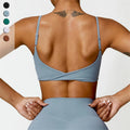 Custom Seamless Women Adjustable Strap High Support Sport Bra Sexy Backless Gym Yoga Bra Feel Like Skin Fitness Workout Top Lady