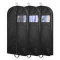 Custom Logo Luxury Gown Durable Dust Dress Cover Non-Woven Cloth with Zipper PP Leather Material Storage Garment Suit Cover Bags