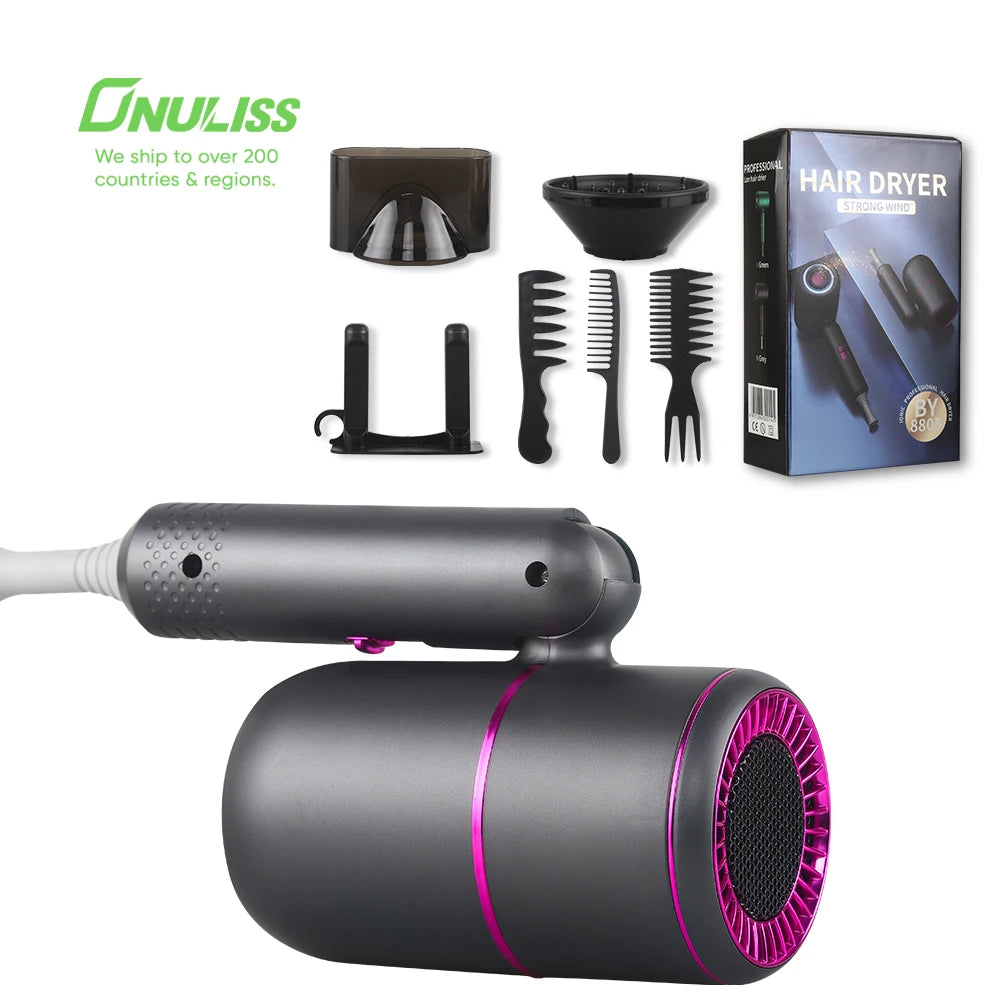 Portable Light Weight Hair Dryer Seche Cheveuxe 2024 Hair Blow Dryer Set Professional Salon Blow Hairdryer Machine