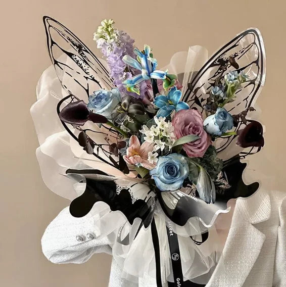 Butterfly Shape Waterproof Unique Gift Flowers Wrapping Paper Florist