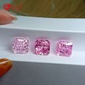 In Stock A6 M- pink Color 4K Crushed Ice Cut Octagon Shape Synthetic Radiant Cut Cz Diamond Cubic Zirconia