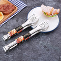 Wholesale Heavy Duty Stainless Steel Serving Tongs Non-Slip Metal Food Clip Salad Steak Tongs for Catering Buffet Supplies