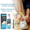 White Shoes Stain Polish Cleaner Gel Sneaker Whiten Cleaning Dirt Remover Set with Brush Whitening Cleaning Spray