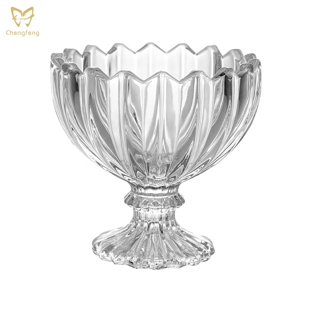 5 Oz Glass Ice Cream Cups Mini Trifle Footed Dessert Bowls for Dessert Sundae Ice Cream Salad Cocktail Condiment Trifle