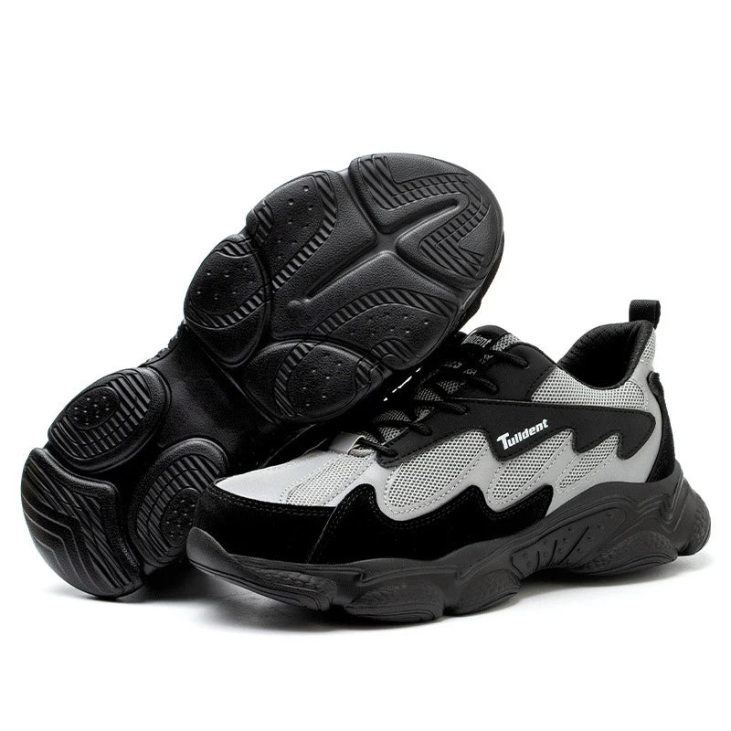 Fashion Breathable Safety Shoe for Men Steel Toe Shoes for Work Slip Resistant Safety Footwear