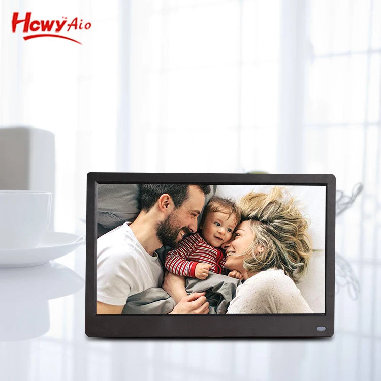 Factory Supply 12.5 Inch Indoor Use Digital Photo Frame with USB/SD Card 1366x768 Resolution Wall Mount & Desktop Installation