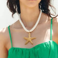 2023 New Arrival Fashion Jewelry 2023 Necklace New Metal Starfish Rope Long Necklace for Women 18k Gold Plated Starfish Necklace