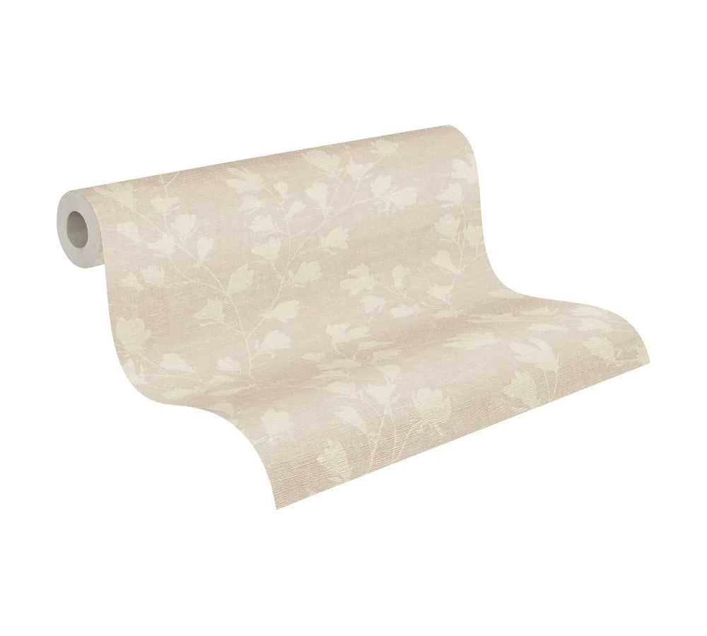 Modern Minimalist Tropical Botanical Non-Woven Paper Wallpaper Direct Paste for Apartment Wall Decoration