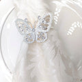 Hot Sale Hotel Restaurant Home Wedding Banquet Napkin Rings Metal Gold Silver Crystal Insect Butterfly Napkin Ring