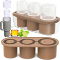 Hot Sell Reusable Silicone Ice Hollow Cylinder Tray Mold Big Ice Cube Maker Mold for Stanley Beer Cup Accessories