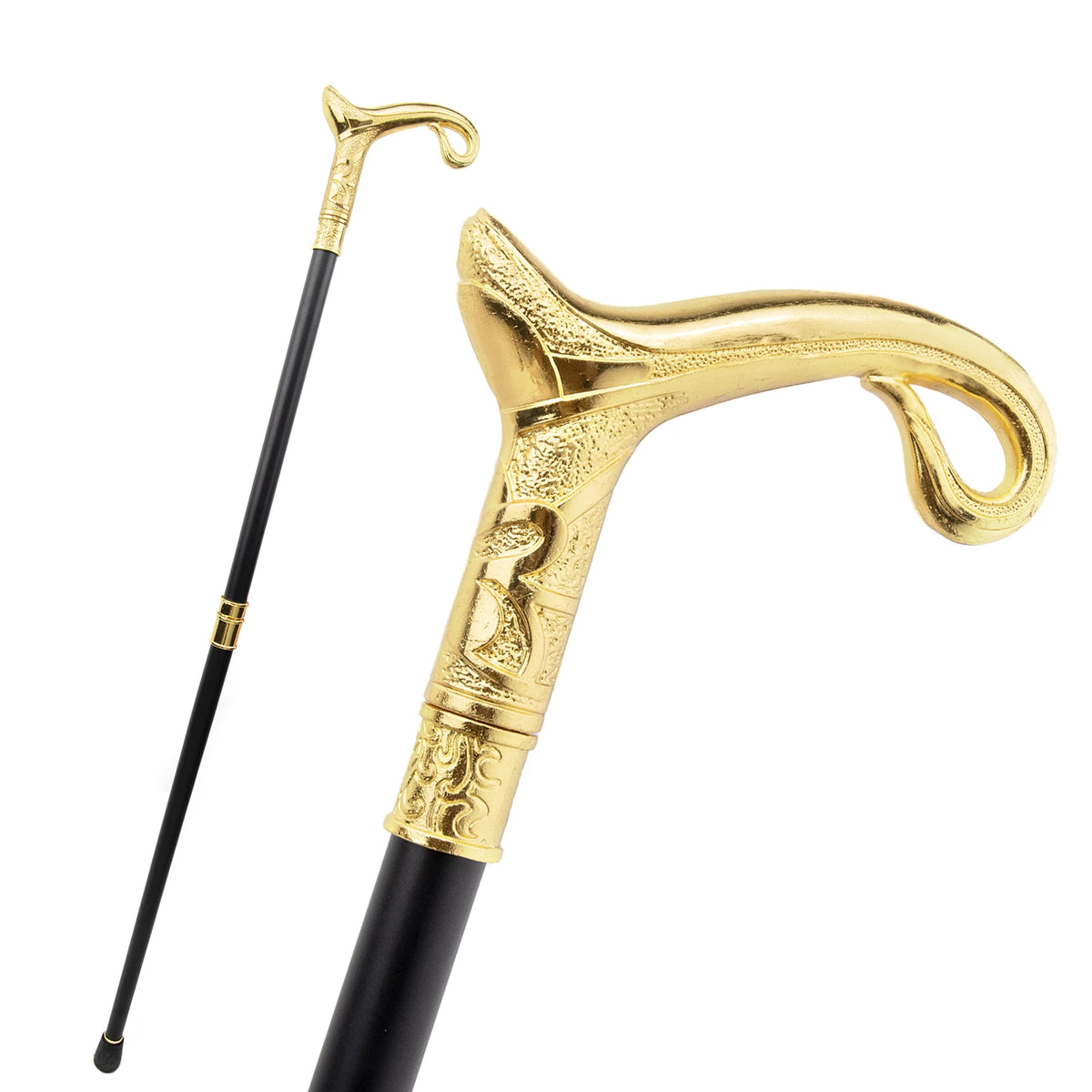 Silver T-handle Luxury Wand Festival Party Decoration Cosplay Props Fashion Elegant Metal Gentleman Wand