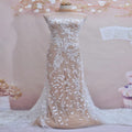 Guangzhou Lace Manufacturer Chemical Cording Trim Organza Lace With Sequins