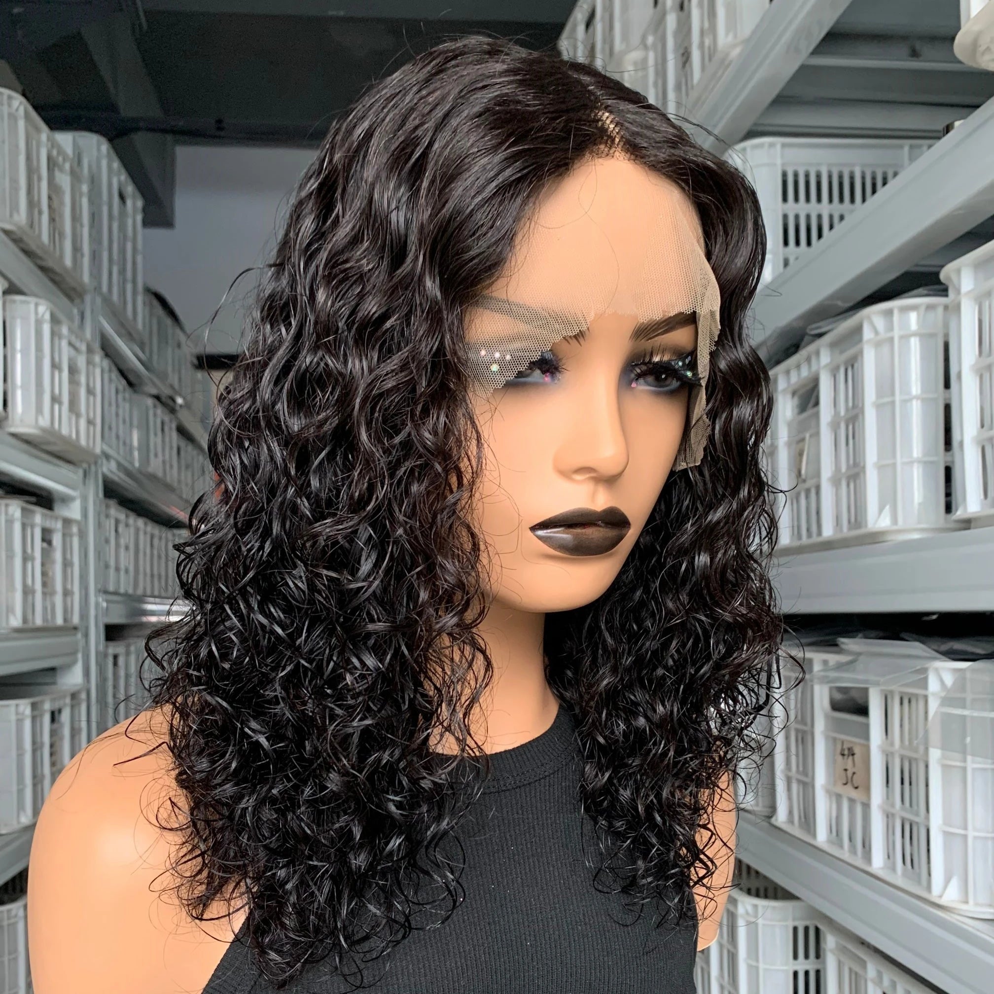 Mayqueen 100% Virgin Human Hair Unprocessed Cuticle Aligned Hand Tied Knots Lace Wigs Transparent Lace Front  Human Hair Wigs