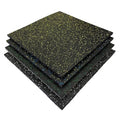 Composite Rubber Gym Flooring Tiles Anti-slip Shock Absorption Customized Color 15-30mm Thickness