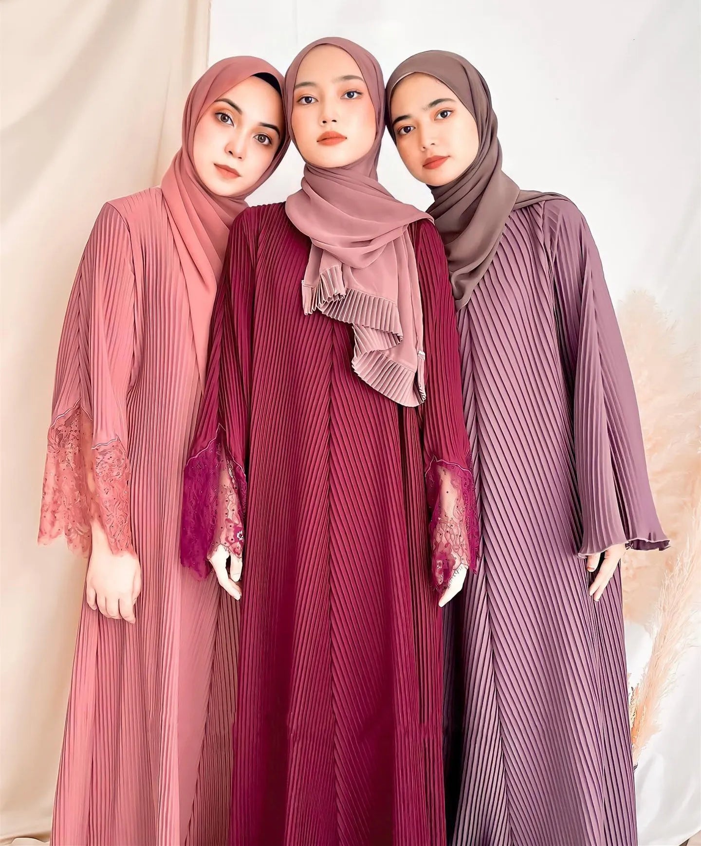 Floral Muslimah Kebaya Baju Kurung Chiffon Ladies Abayas Borong Plus Size Abaya Simple Dress Islamic Eid Malaysia