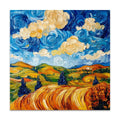 Wholesale Modern Thick Oil Texture Impressionism Sunrise Acrylic Hand-painted Textured Wall Art Wall Art Van Gogh Style