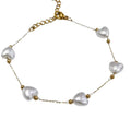 Premium Unisex Vintage Style Stainless Steel Bracelet Premium Pearl Love Fashion Light Luxury for Party Engagement & Gift