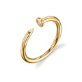 LOZRUNVE Custom Jewellery Adjustable Minimalist Nail Ring Silver 925