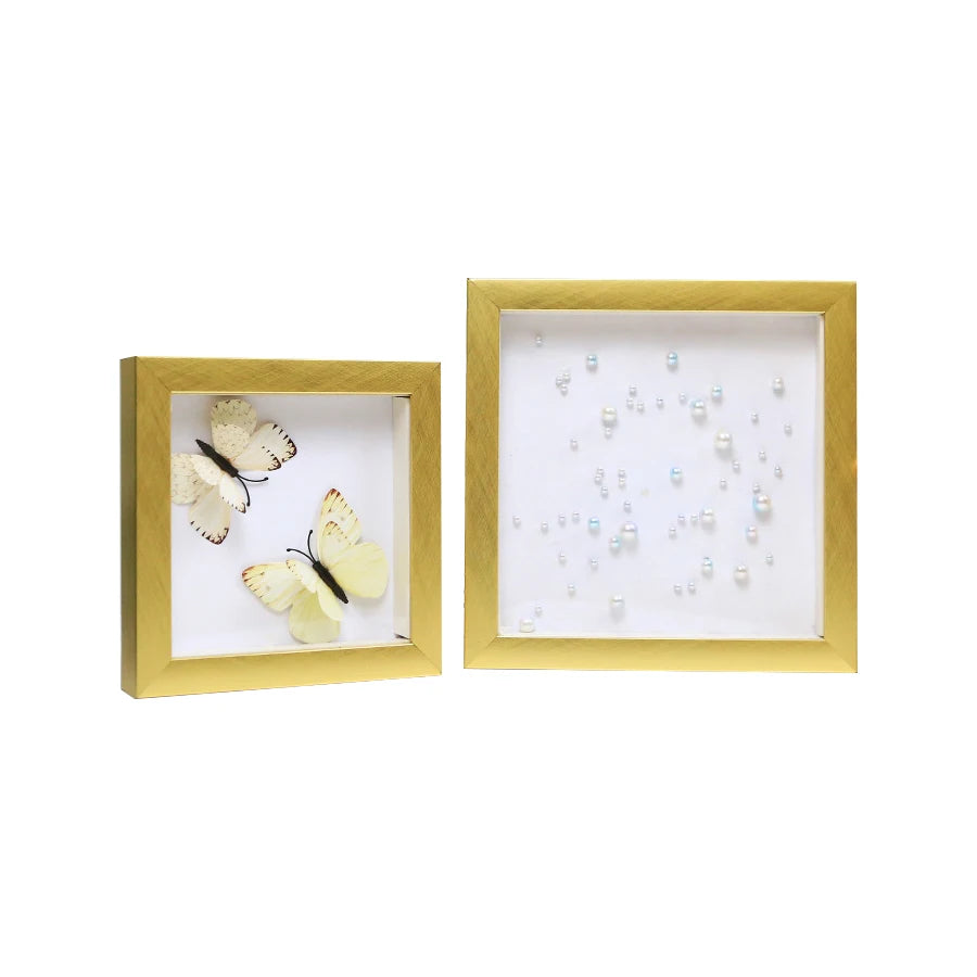 Resin Gold Photo Frame 4*4" Customized for Home Decor