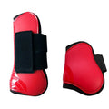 PU Training Jumping Riding Eventing Brushing Horse Boots Lightweight Breathable Front & Hind Boots Legs Protector One Set