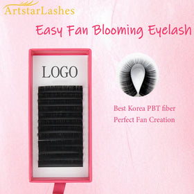 Fast Selling Easy Fans Eyelashes Blooming Eyelash Extension Blooming Volume Private Label Eyelash Extension