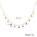 Fine Jewelry Gold-Plated 925 Sterling Silver Tear Drop Necklace Bracelet Set Pear Cut Zircon Stone Dangle for Women Party Gift