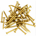 Custom Copper Bronze 2x20mm Smooth/Fluted Shank Brass Nails for Wooden Door Decorative Furniture Hardware Accessories