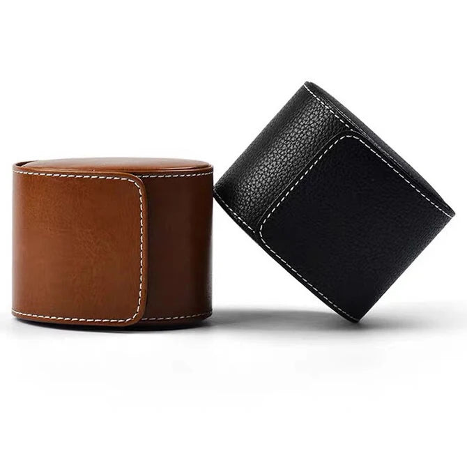 Velvet Single Slot Women's Watch Roll Case Cheap Leather Display Box Organizer Pillow Watch Boxes & Cases