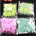 100pc/bag Kids Room Decoration 3d Luminous Glowing Stars Wall Sticker