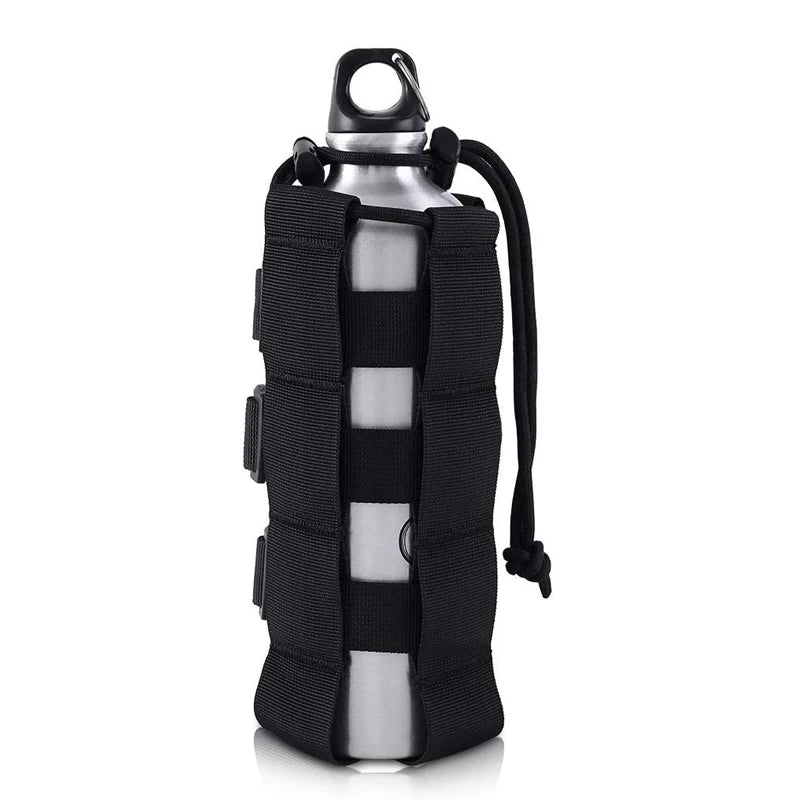 Tactical MOLLE Water Bottle Pouch Adjustable Outdoor Sports Kettle Holder Bag Water Canteen Carrier for Camping Hiking