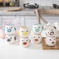 Tabletop  Portable Cute Chick Ceramic Home Kitchen  Separator Filter Egg White Protein Egg Separator Dividers