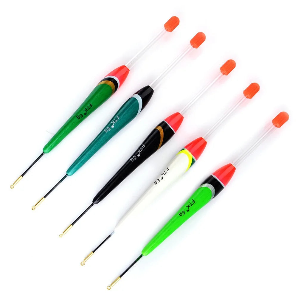 3g/4g/5g/6g/7g 5pcs/pack Chinalure Variety of Sizes Fishing Light Stick Floats Fluctuate Colorful Float Buoy Fishing Float