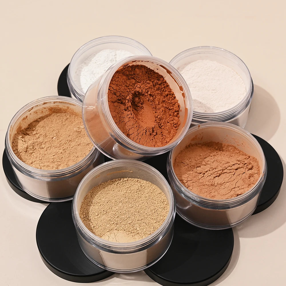 Long Lasting Face Makeup Pink Loose Powder Translucent Makeup Vegan Private Label Oil Control Matte Loose Powder Setting Powder