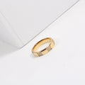 Fenny 18K Gold Plated Tarnish Free Trendy Square Plaid Dainty Zirconia Pave Band Stainless Steel Ring for Women