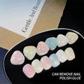 6 Colors 15ML Sparkling Glitter Gel Nail Polish Aurora Semi Permanent Long Lasting for Manicure Soak Off Nail Art Gel Varnish
