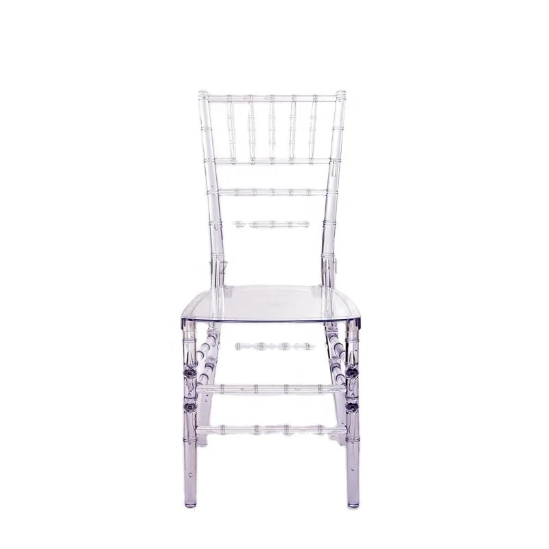 Transparent Disassembled Plastic Modern Chiavari Chair-Stackable & Water Proof for Banquet Entry & Park Use